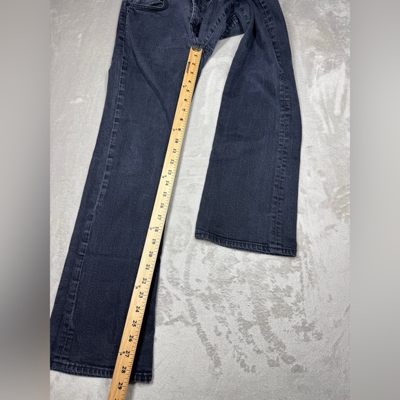 7 For All Mankind Faded Black Bootcut Embroidered Back Pocket Jeans Size 30 - Picture 9 of 16